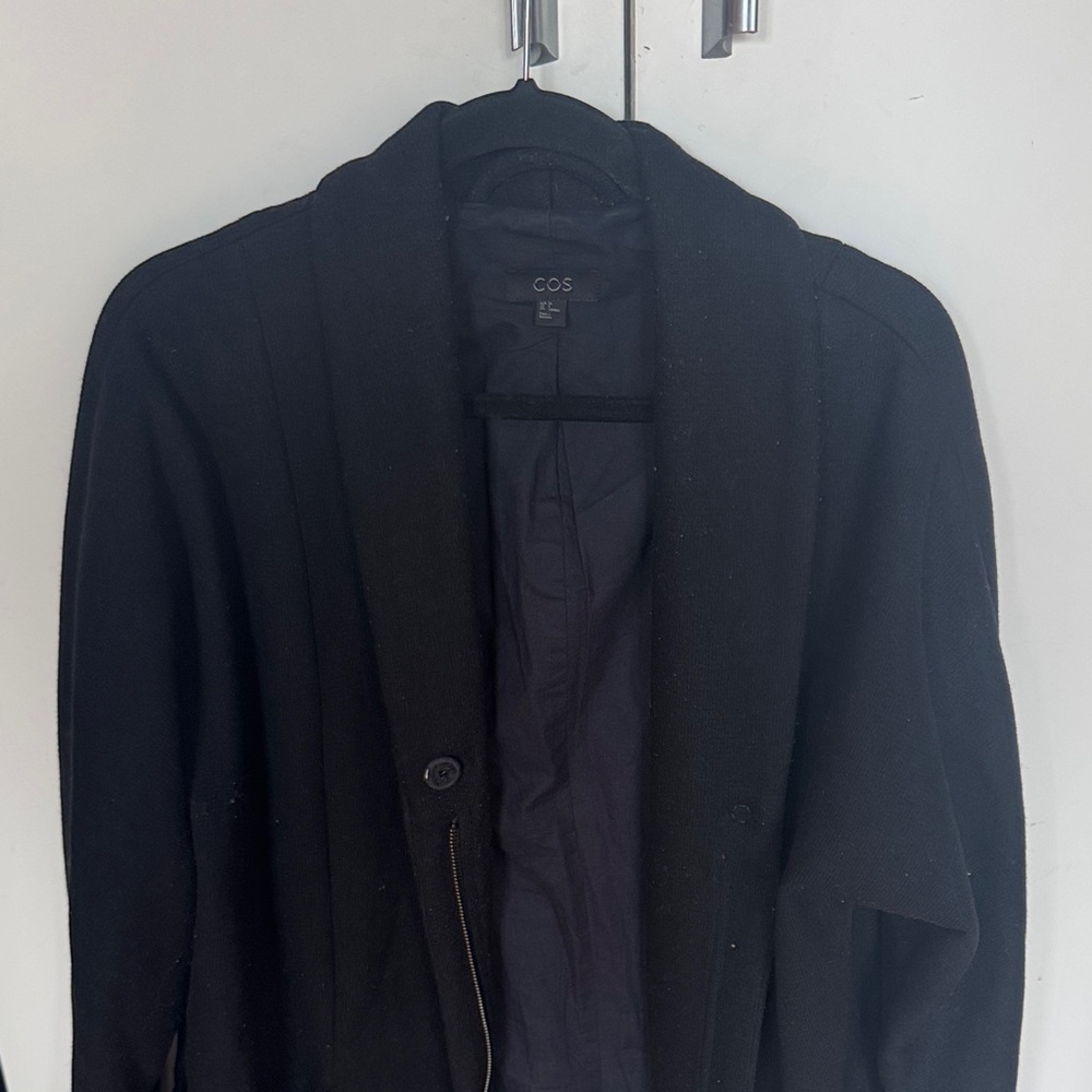 COS Women Classic Black Trench Coat